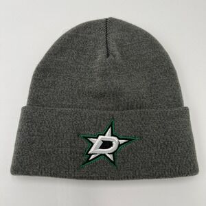 Adidas Dallas Stars NHL Hockey Team Beanie Hat One Size Fits All Gray